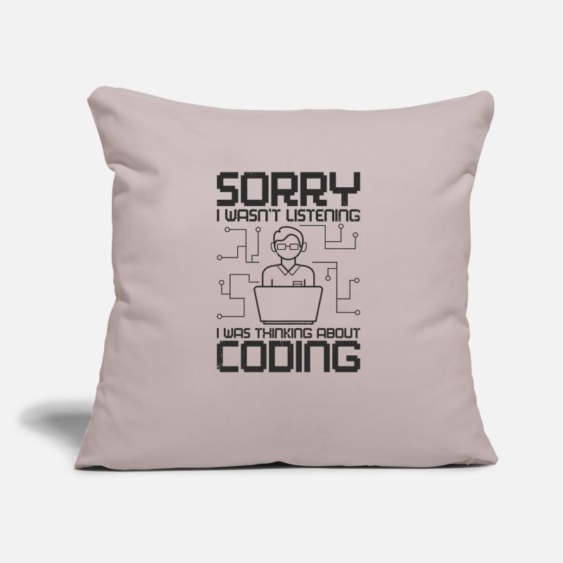 Programmeurs logiciels Web Coder Coding développeur Housse de coussin décorative 45 x 45 cm