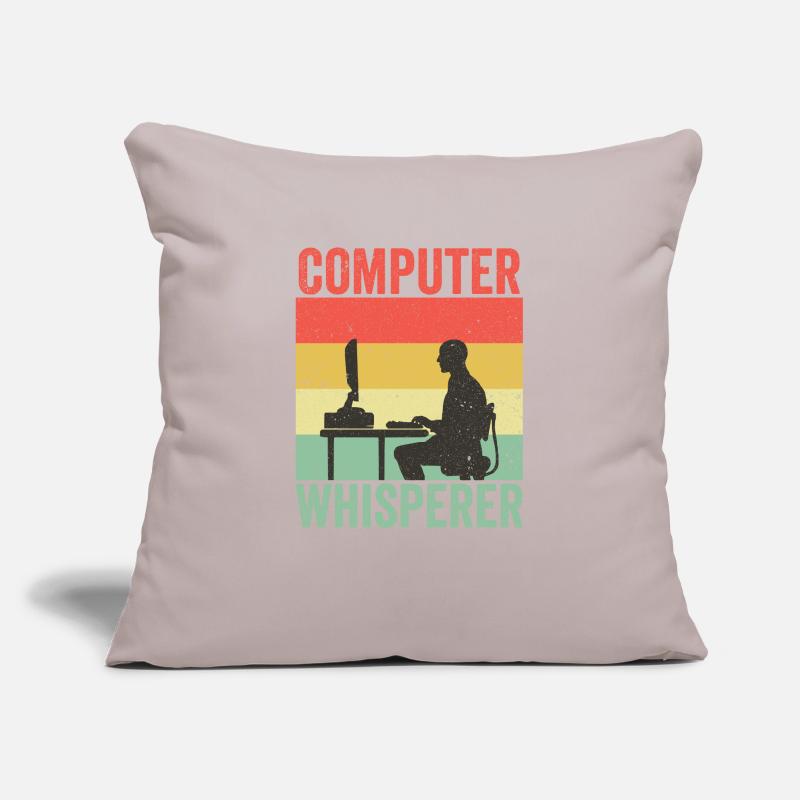 Programmeur de support informatique Computer Whisperer Housse de coussin décorative 45 x 45 cm