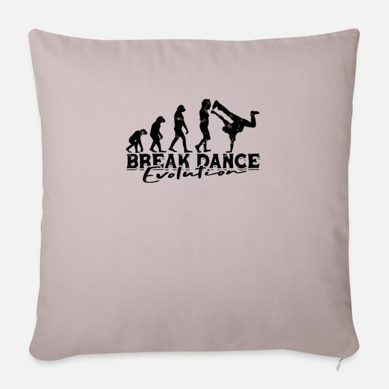Break Dance Evolution - Breakdance - Sofakissenbezug 45 x 45 cm - helles Taupe