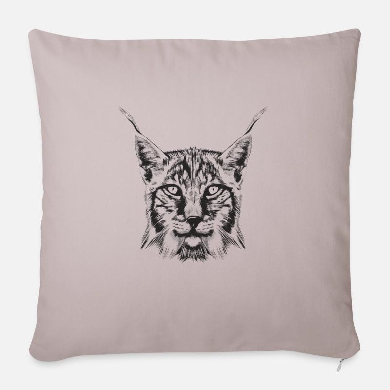 Luchs - Sofakissenbezug 45 x 45 cm - helles Taupe