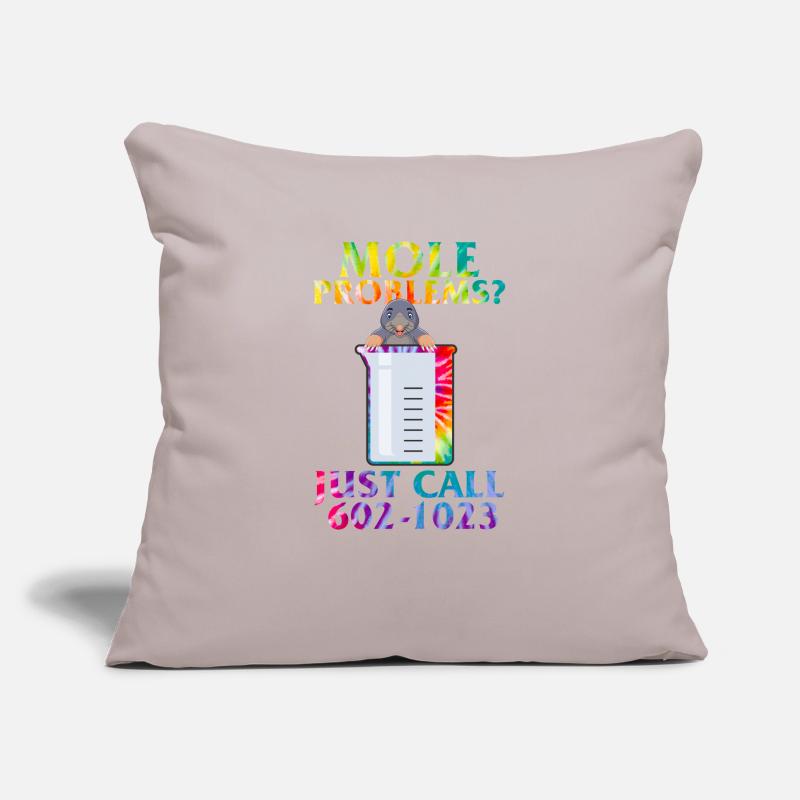 Mole Day Beaker Cute Mole Rat Problems Just Call Sofa pillowcase 17,3'' x 17,3'' (45 x 45 cm)