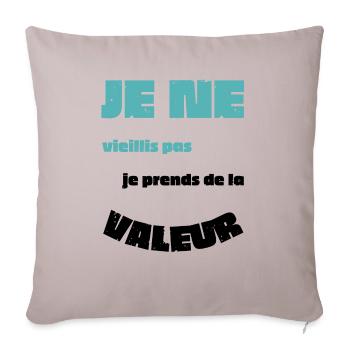 Men's, Women's, Humorous, Humorous T-Shirt Gift - Sofa pillowcase 17,3'' x 17,3'' (45 x 45 cm) - light taupe - Front