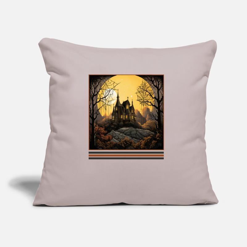 Spider Web Moonlight Vintage Gothic Tee Sofa pillowcase 17,3'' x 17,3'' (45 x 45 cm)