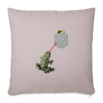 Frog Tongue Reaching For Tadpole In Your Pocket - Sofa pillowcase 17,3'' x 17,3'' (45 x 45 cm) - light taupe - Front