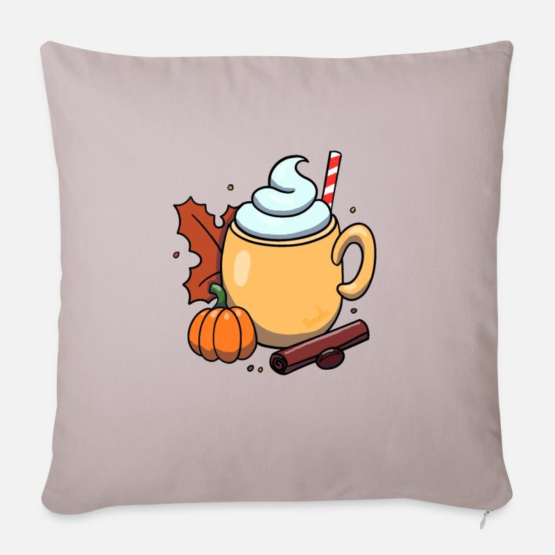 Pumpkin Spice - Sofakissenbezug 45 x 45 cm - helles Taupe