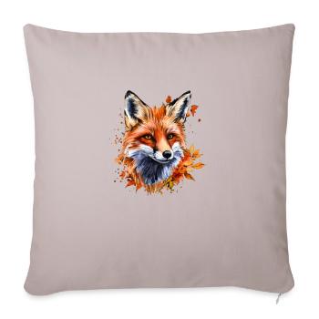 Autumn Watercolor Fox - Sofa pillowcase 17,3'' x 17,3'' (45 x 45 cm) - light taupe - Front