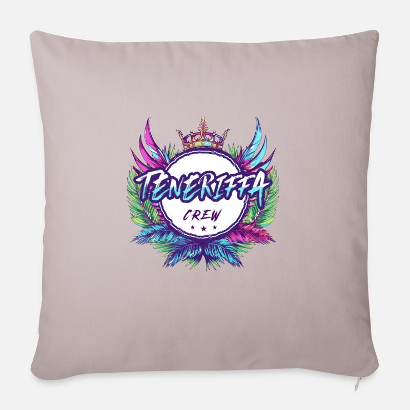 Teneriffa Crew Bunt - Sofakissenbezug 45 x 45 cm - helles Taupe
