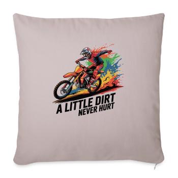Motocross: Dirty passion - Sofa pillowcase 17,3'' x 17,3'' (45 x 45 cm) - light taupe - Front