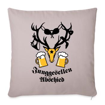 Hirsch JGA beer one 3c b - Sofa pillowcase 17,3'' x 17,3'' (45 x 45 cm) - light taupe - Front