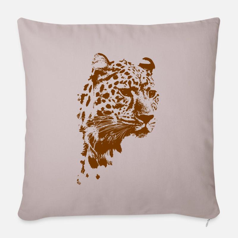 Gepard - Sofakissenbezug 45 x 45 cm - helles Taupe