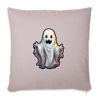 Gespenst Halloween - Sofakissenbezug 45 x 45 cm - helles Taupe - Vorne