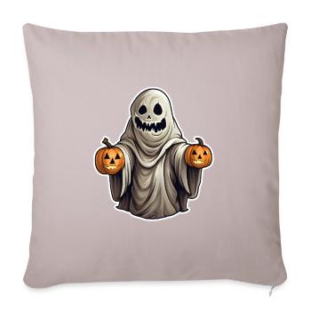 Halloween Gespenst - Sofakissenbezug 45 x 45 cm - helles Taupe - Vorne
