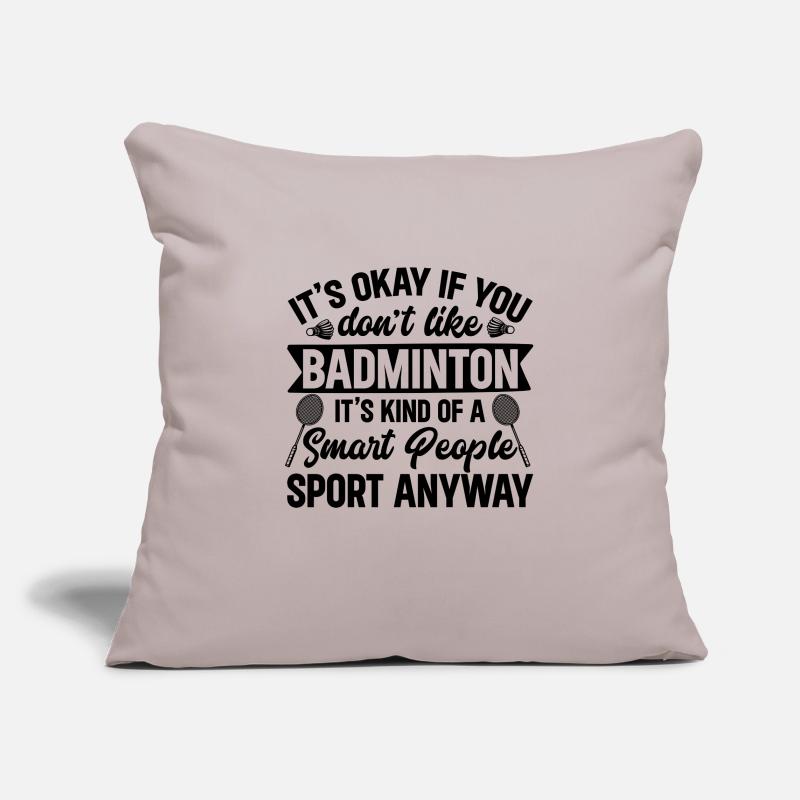 Badminton Badminton Evolution Badminton Player Sofa pillowcase 17,3'' x 17,3'' (45 x 45 cm)