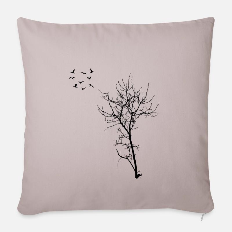 Baum Wald Lebensbaum Geschenk Spiritual Bäume - Sofakissenbezug 45 x 45 cm - helles Taupe