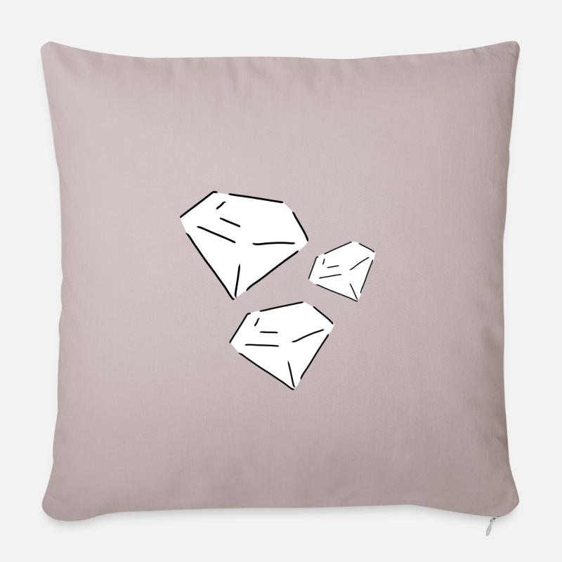 diamanten diamanten formen form - Sofakissenbezug 45 x 45 cm - helles Taupe