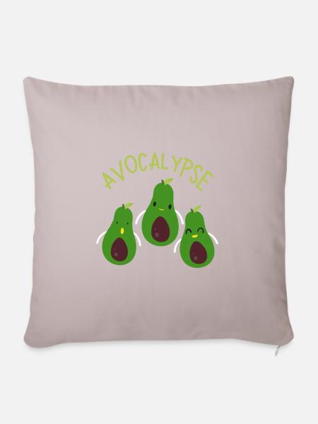 Avocalypse - Sofakissenbezug 45 x 45 cm - helles Taupe