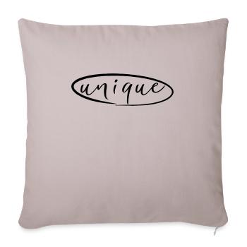 Unique - Housse de coussin décorative 45 x 45 cm - taupe clair - Devant