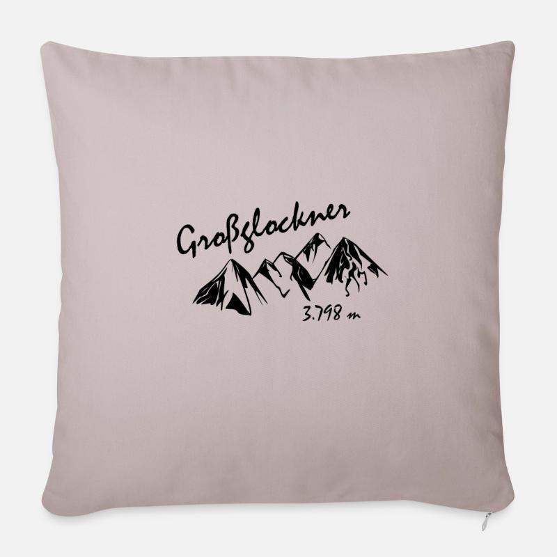 Grossglockner - Sofakissenbezug 45 x 45 cm - helles Taupe