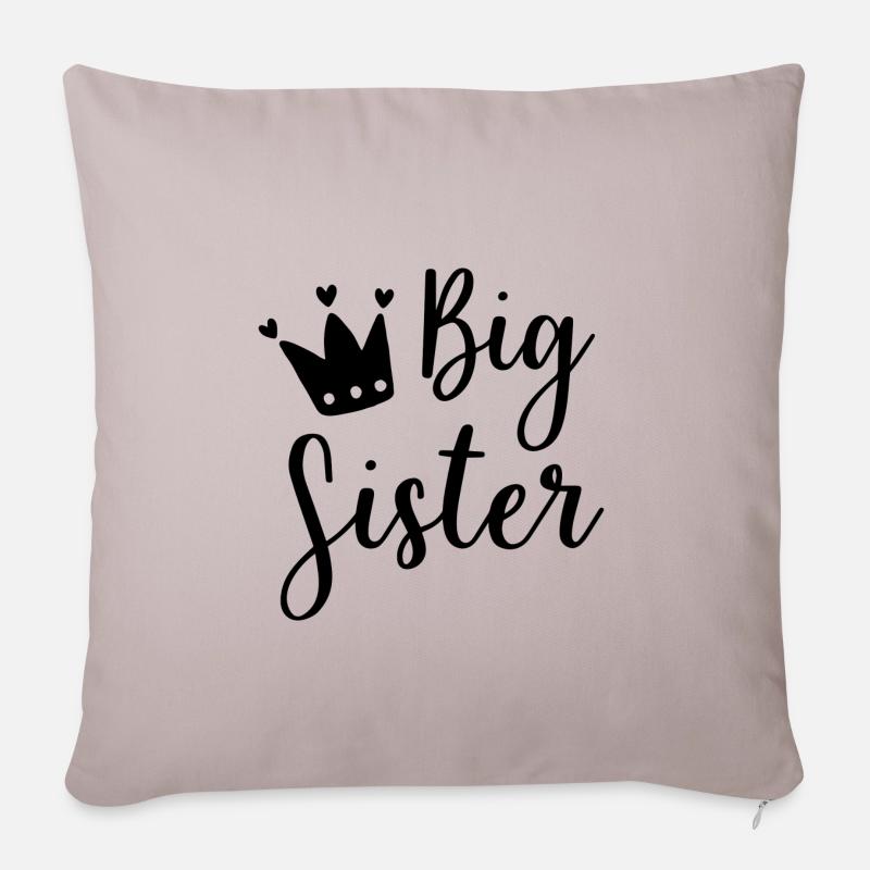 Big Sister - Sofakissenbezug 45 x 45 cm - helles Taupe