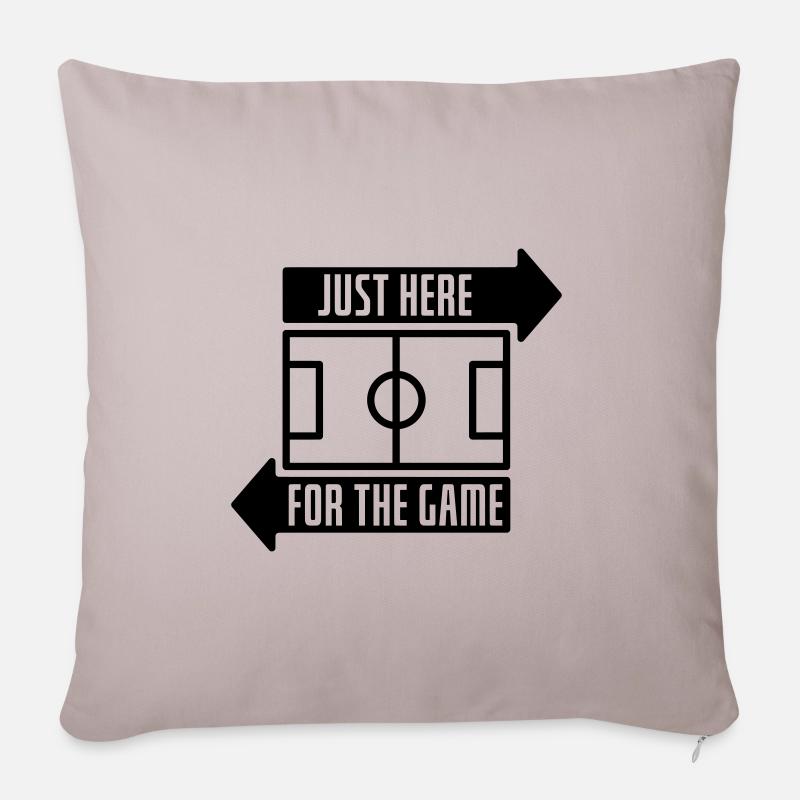 Just here for the game - Sofakissenbezug 45 x 45 cm - helles Taupe