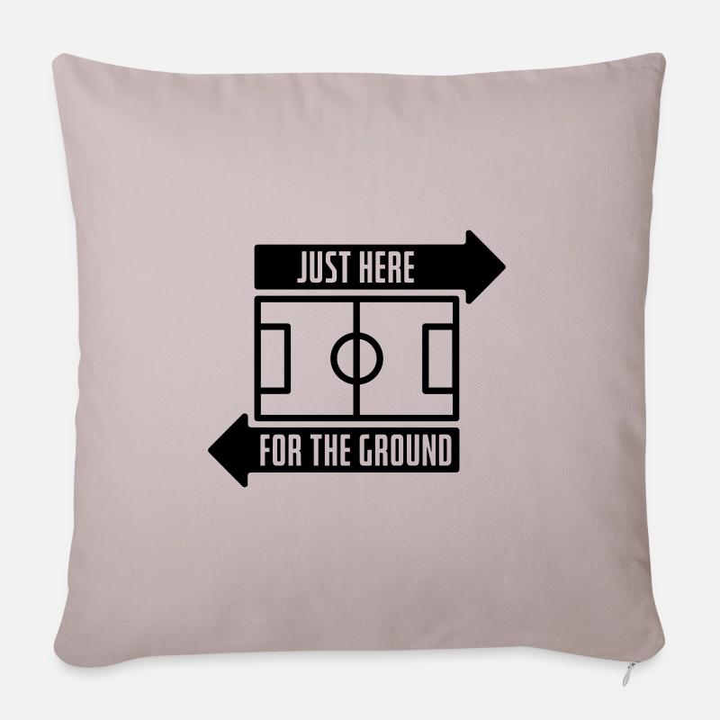 Just here for the ground - Sofakissenbezug 45 x 45 cm - helles Taupe