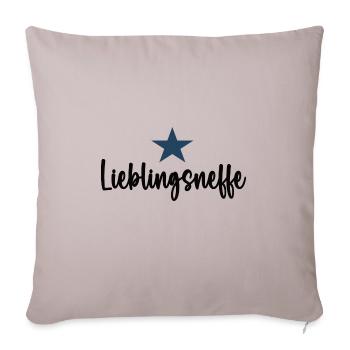 Lieblingsneffe Lieblings Neffen Bester Neffe - Sofakissenbezug 45 x 45 cm - helles Taupe - Vorne