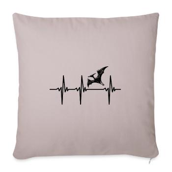 Heartbeat Dinosaur Pterosaur Dino Pteranodon - Sofa pillowcase 17,3'' x 17,3'' (45 x 45 cm) - light taupe - Front