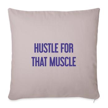 Se démener pour ce muscle - Housse de coussin décorative 45 x 45 cm - taupe clair - Devant