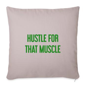 Se démener pour ce muscle - Housse de coussin décorative 45 x 45 cm - taupe clair - Devant