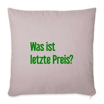Was ist letzte Preis? - Sofakissenbezug 45 x 45 cm - helles Taupe - Vorne