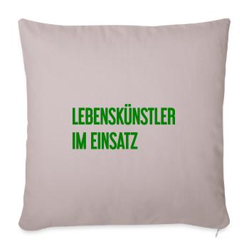 Artists of life in action - Sofa pillowcase 17,3'' x 17,3'' (45 x 45 cm) - light taupe - Front