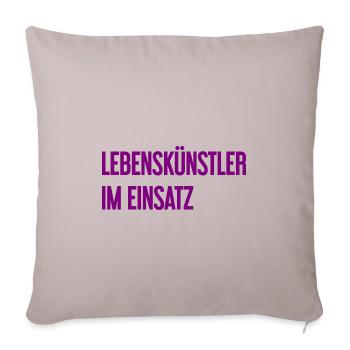 Artists of life in action - Sofa pillowcase 17,3'' x 17,3'' (45 x 45 cm) - light taupe - Front