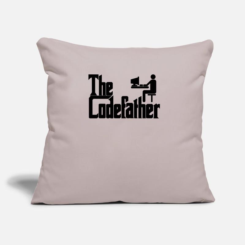 Le cadeau de codage PC Codefather Programmer Housse de coussin décorative 45 x 45 cm