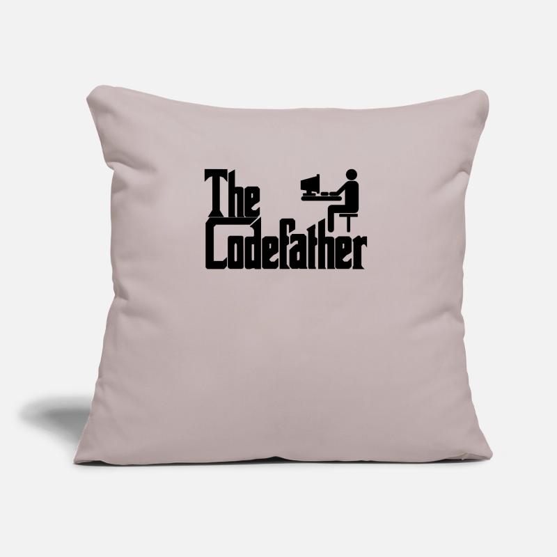 Le cadeau de codage PC Codefather Programmer Housse de coussin décorative 45 x 45 cm
