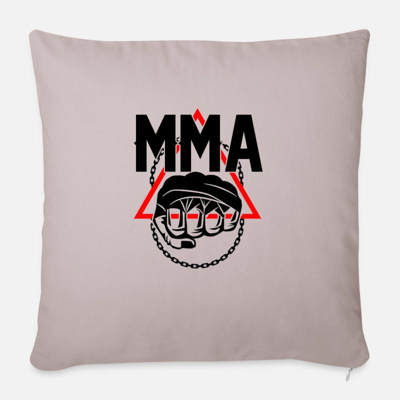 mma - Housse de coussin décorative 45 x 45 cm - taupe clair