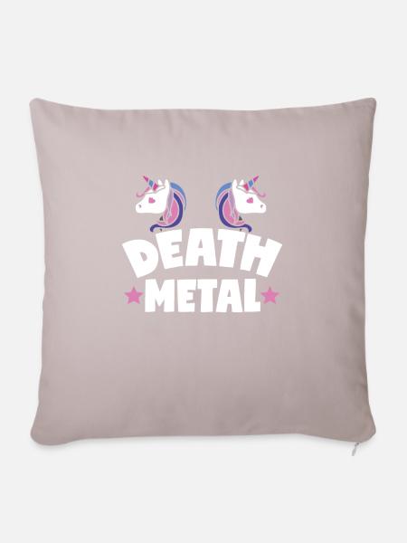 Death Metal - Sofakissenbezug 45 x 45 cm - helles Taupe