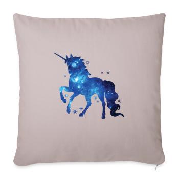 Einhorn Einhorn Einhorn Geschenk Geschenkidee - Sofakissenbezug 45 x 45 cm - helles Taupe - Vorne