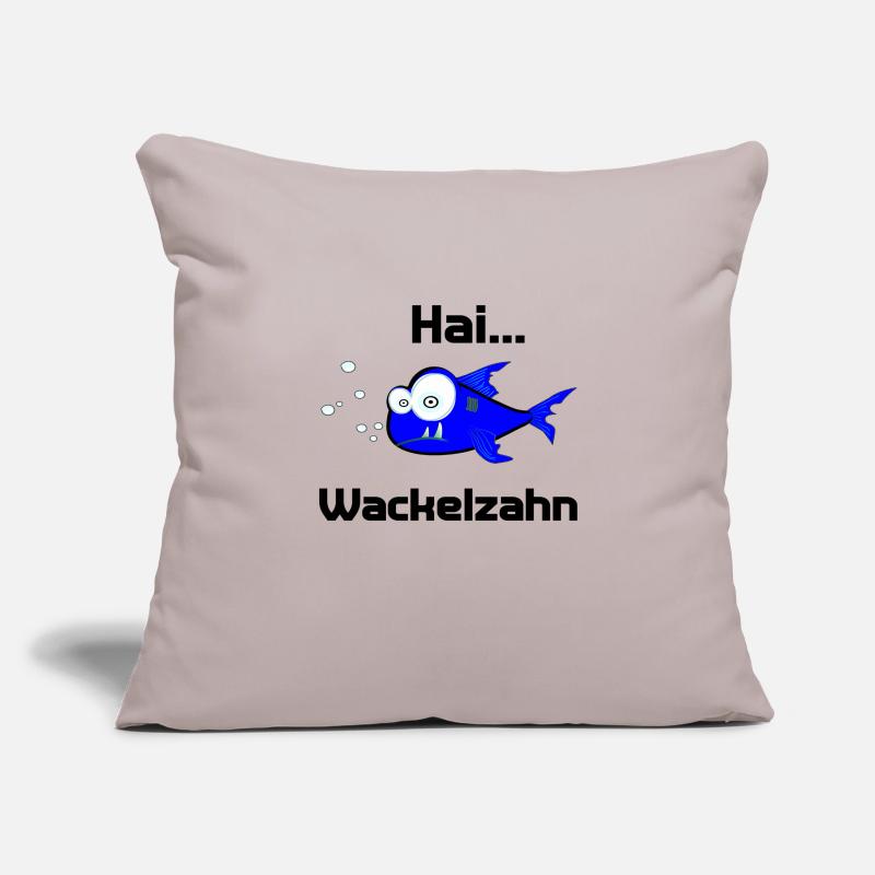 Shark wig tooth tooth bubblebubble gift idea Sofa pillowcase 17,3'' x 17,3'' (45 x 45 cm)