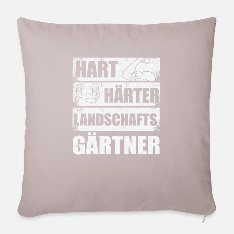 Hart Härter Landschaftsgärtner Garten Gärtner - Sofakissenbezug 45 x 45 cm - helles Taupe