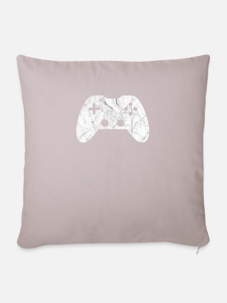 Gaming Gamer Controller - Sofakissenbezug 45 x 45 cm - helles Taupe