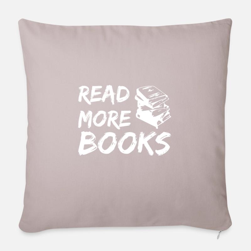 Read more books - Sofakissenbezug 45 x 45 cm - helles Taupe