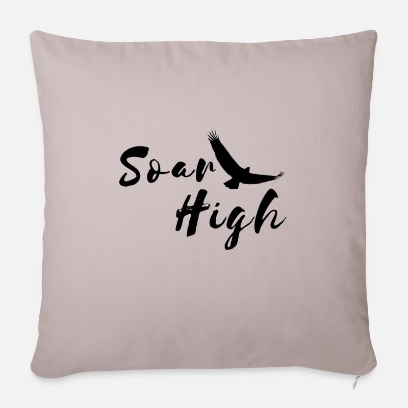 Adler soar High - Sofakissenbezug 45 x 45 cm - helles Taupe