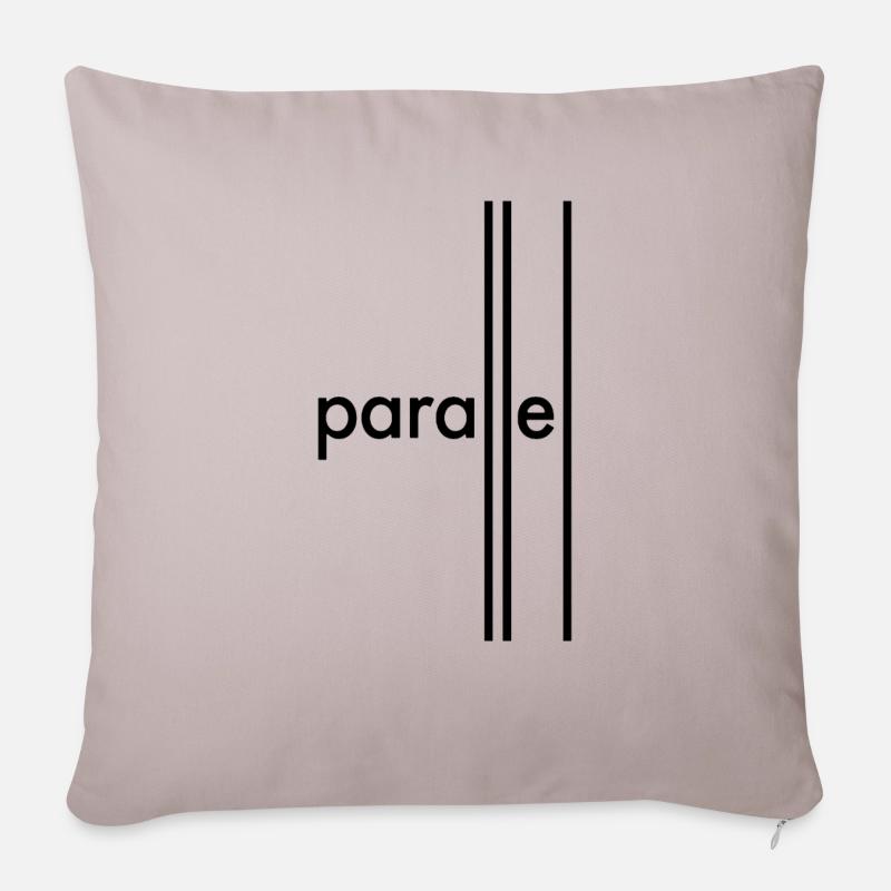 Parallel - Sofakissenbezug 45 x 45 cm - helles Taupe