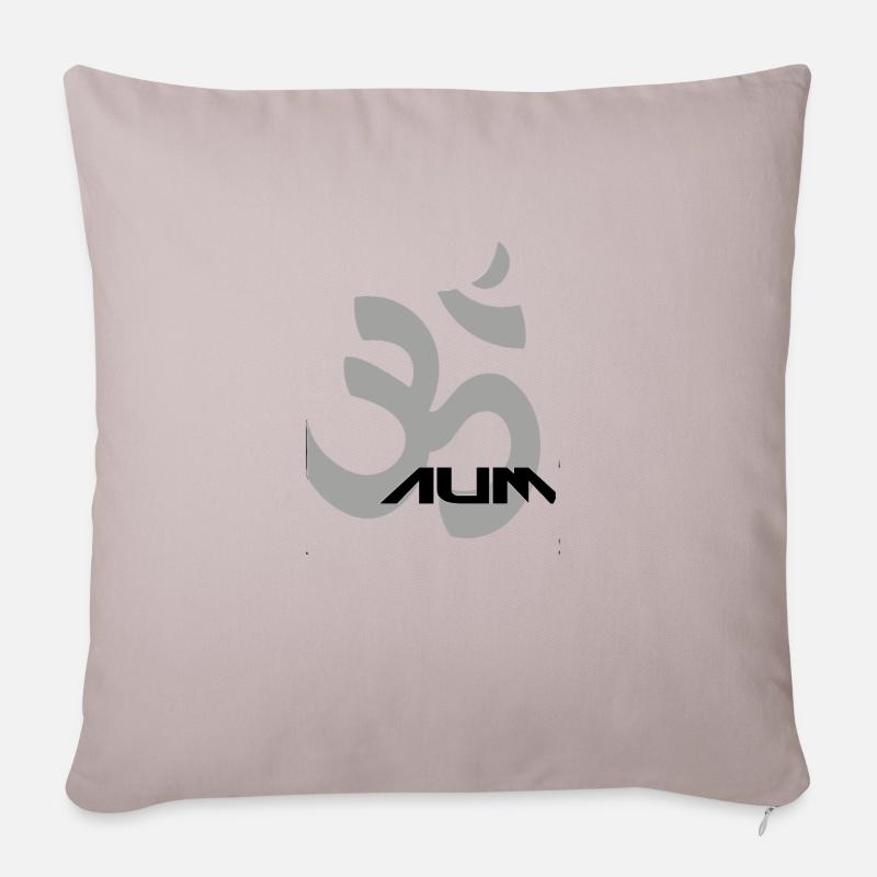 Bouddha - Housse de coussin décorative 45 x 45 cm - taupe clair