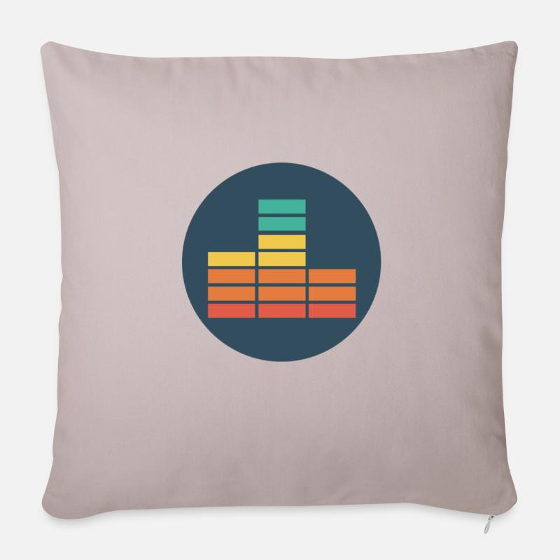 (Equalizer) - Sofa pillowcase 17,3'' x 17,3'' (45 x 45 cm) - light taupe