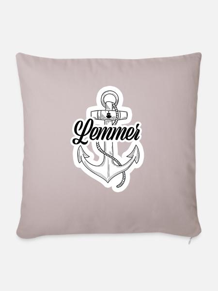 Lemmer Anker - Holland | Niederlande | De Lemmer - Sofakissenbezug 45 x 45 cm - helles Taupe
