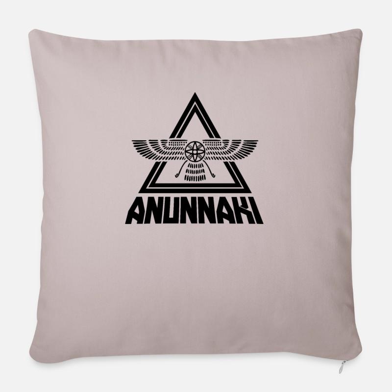 Anunnaki - Sofakissenbezug 45 x 45 cm - helles Taupe