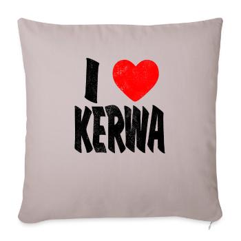 Kerwa Kirchweih Franken I Love Costume Gift - Sofa pillowcase 17,3'' x 17,3'' (45 x 45 cm) - light taupe - Front