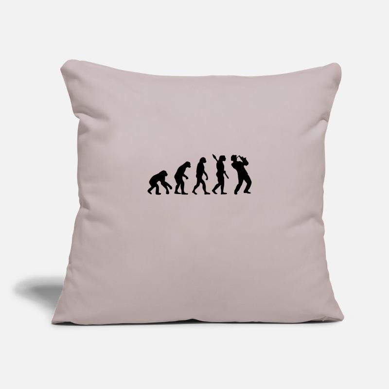 Evolution Saxophone Development Music Jazz Saxophone Sofa pillowcase 17,3'' x 17,3'' (45 x 45 cm)