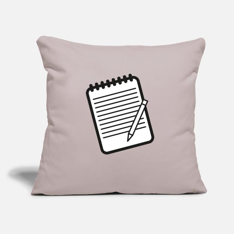 Checklist Notes Homework Sofa pillowcase 17,3'' x 17,3'' (45 x 45 cm)